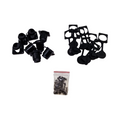 PENGLIN 10er Set RJ45 CAT6 Coupler Einbaubuchse D-Type Buchse zu Buchse Ethernet LAN