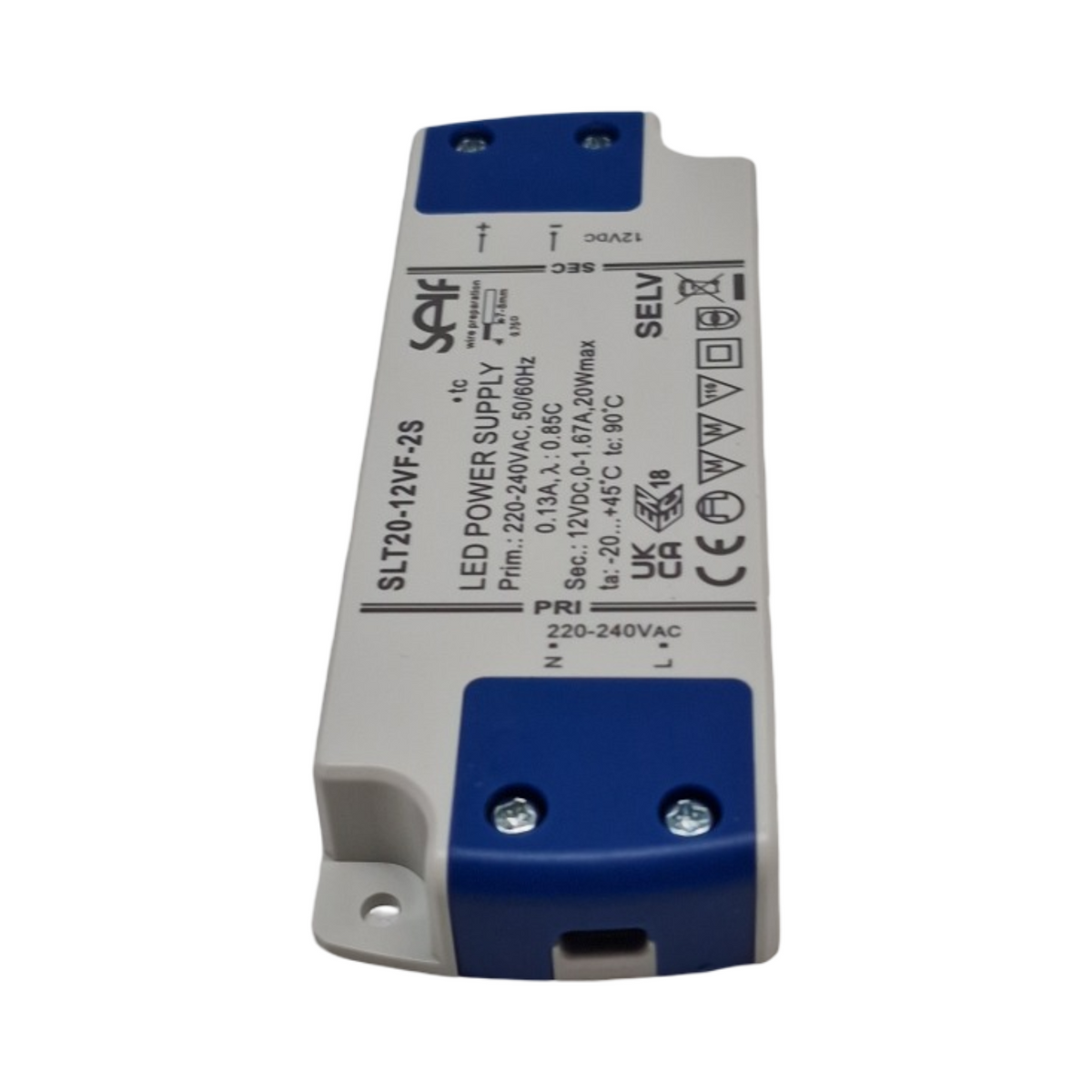 Self SLT20-12VFGS LED Netzteil 20W 12V 1,67A extrem flach für Möbel