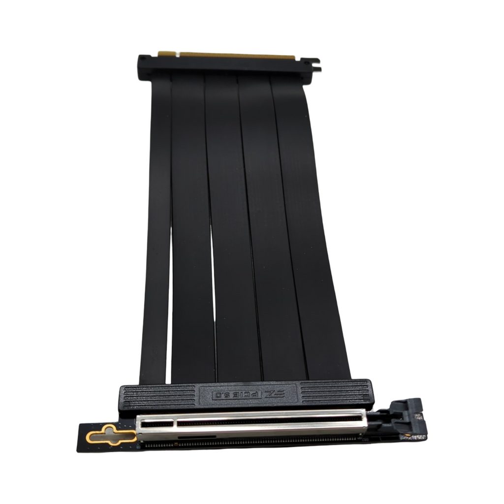 EZDIY-FAB PCIe 5.0 X16 Riser-Kabel 128 GB/s für RTX 50 40 RX 9000 7000 GPUs abwärtskompatibel mit PCIe 4.0 3.0