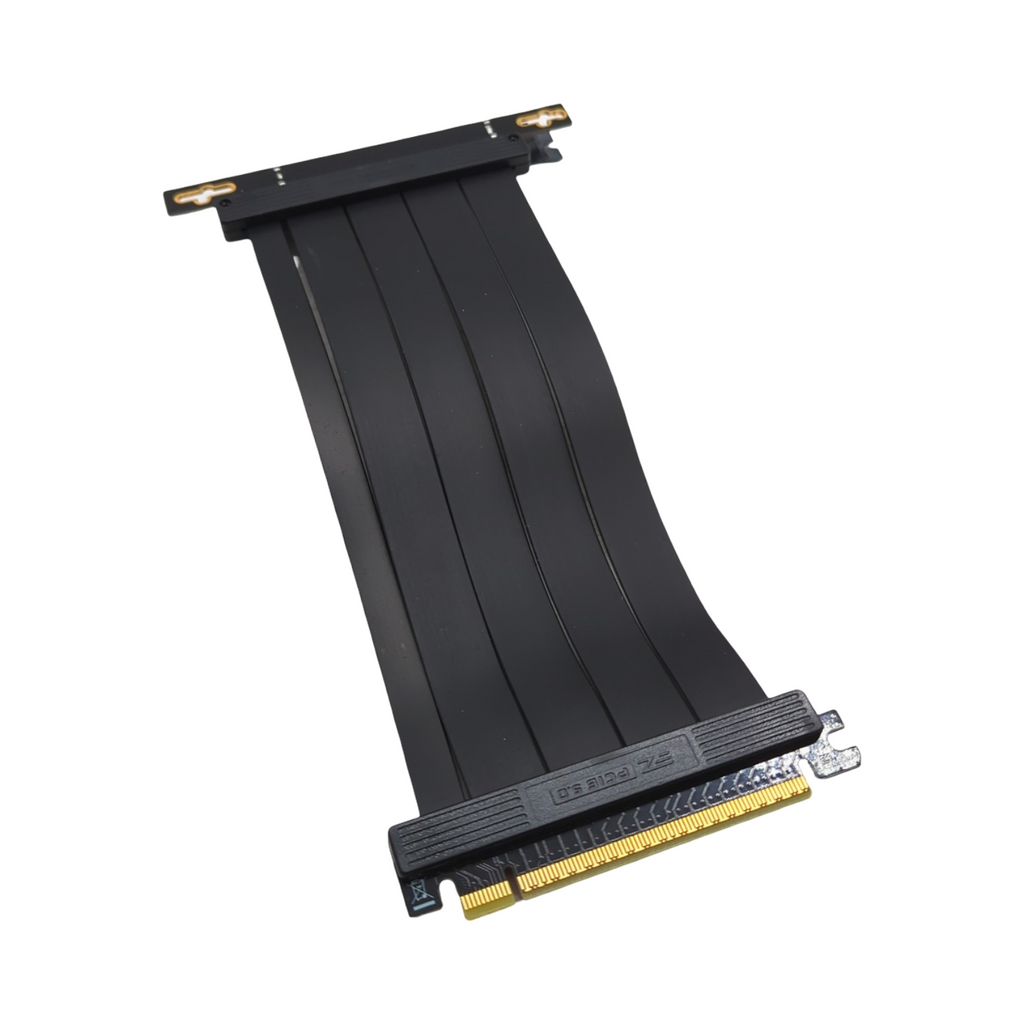 EZDIY-FAB PCIe 5.0 X16 Riser-Kabel 128 GB/s für RTX 50 40 RX 9000 7000 GPUs abwärtskompatibel mit PCIe 4.0 3.0