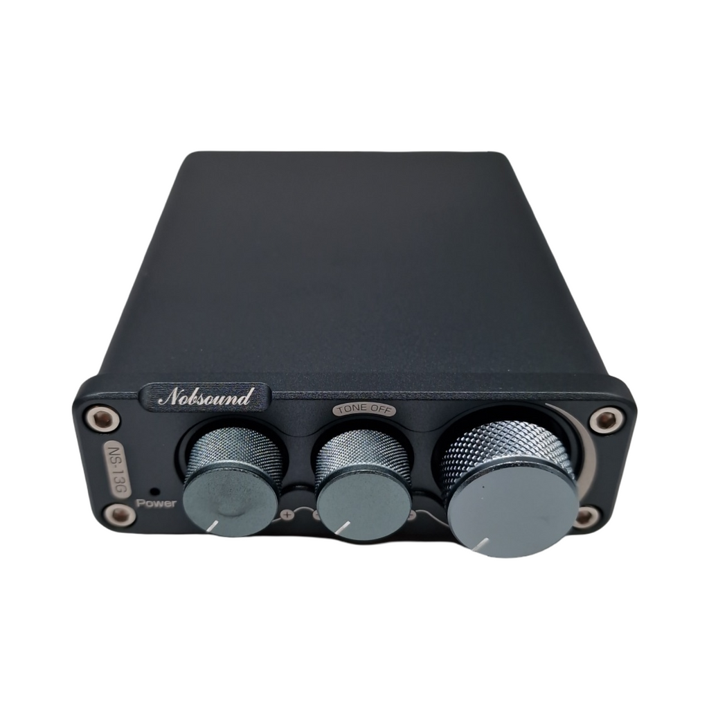 Nobsound Mini Stereo Verstärker 2 Kanal 100W×2 Hi-Fi Class D Digital Power Amplifier TPA3116 mit Treble Bass