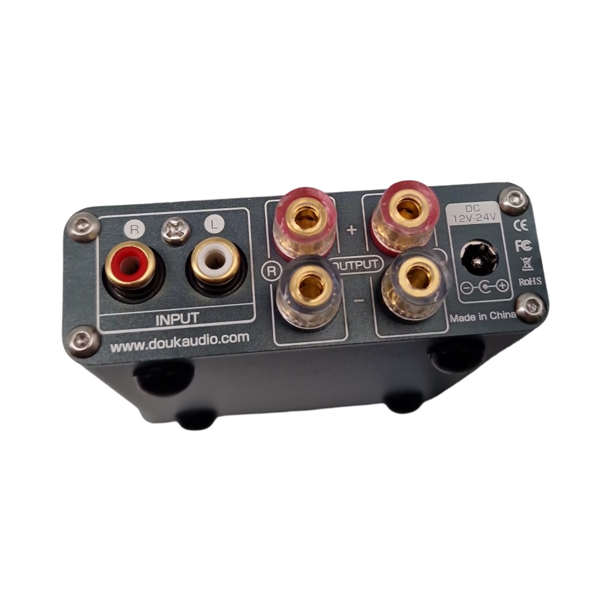 Nobsound Mini Stereo Verstärker 2 Kanal 100W×2 Hi-Fi Class D Digital Power Amplifier TPA3116 mit Treble Bass