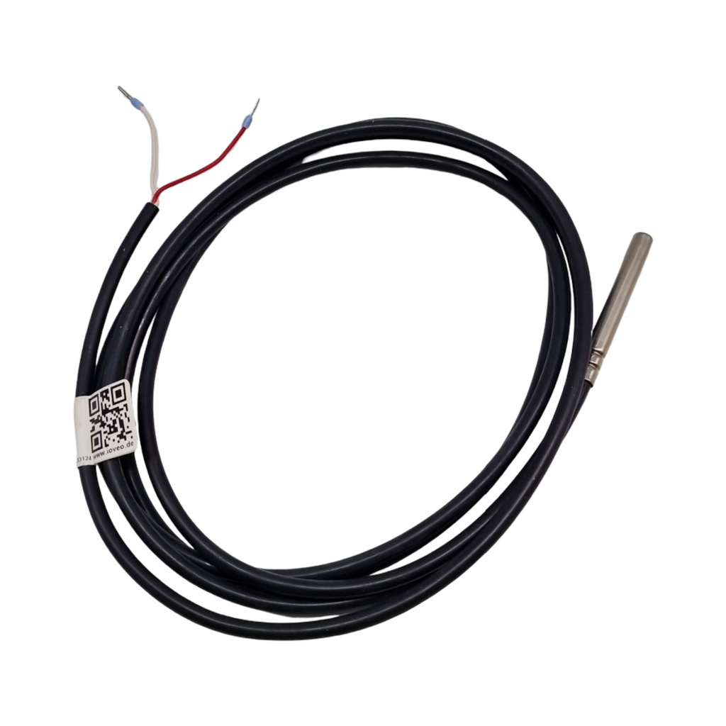 iOVEO 035HP06202 NTC 20kOhm Temperaturfühler PVC-Leitung bis 105°C 2m Temperatursensor Heizung