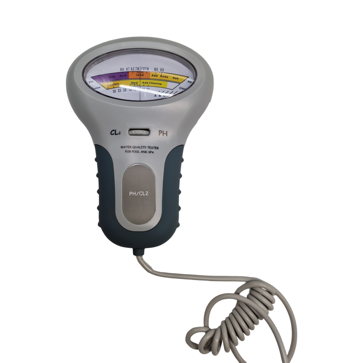Digitales 2in1 pH- und Chlor-Messgerät Wasser Tester tragbar mit Sonde für Schwimmbad Aquarium Trinkwasser