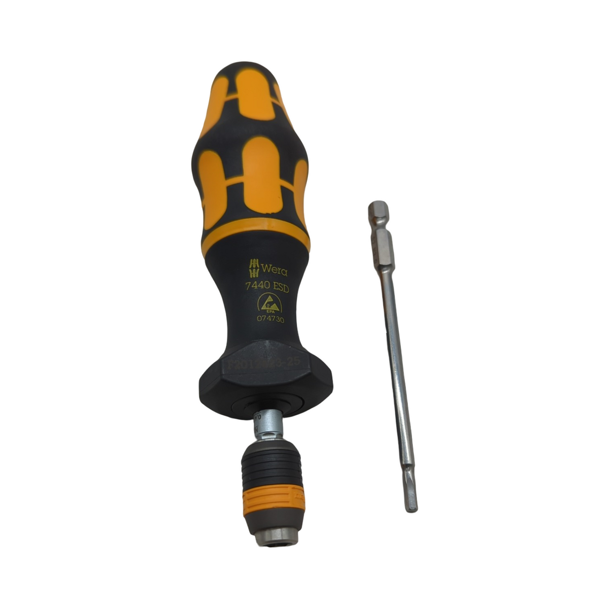 Wera 7440 Drehmomentschraubendreher ESD einstellbar Rapidaptor Schnellwechselfutter 1/4 Zoll 0,3-1,2 Nm