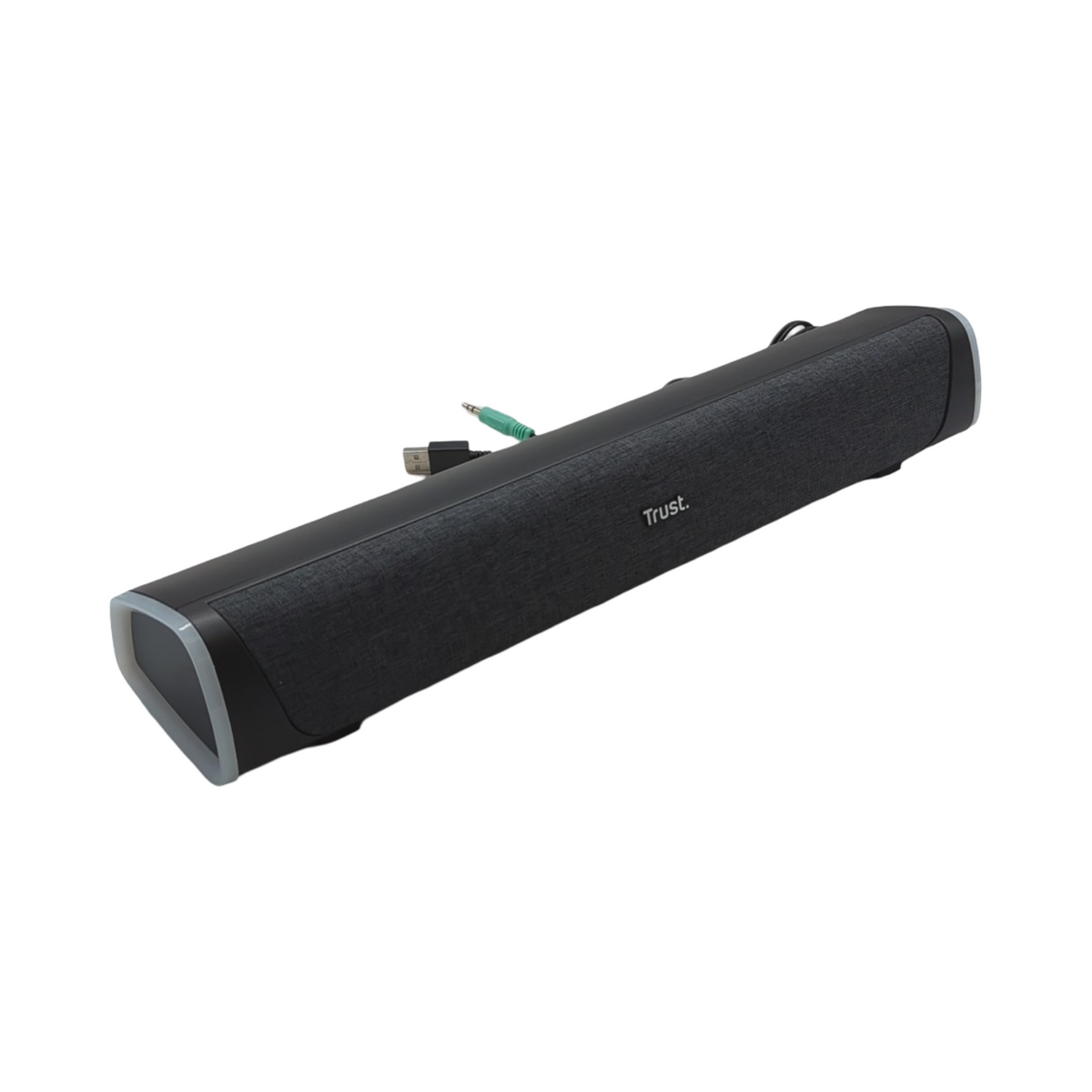 Trust Liro Soundbar Lautsprecher 12W Stereo RGB LED schwarz kabelgebunden für PC Laptop
