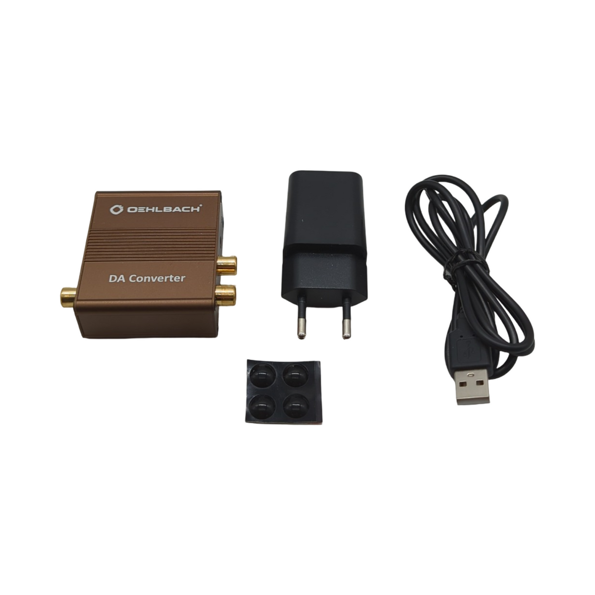 OEHLBACH Digi Bridge Audiowandler Digital Analog Koaxial Optisch R-L Klinke USB-TypC Cirrus Logic Braun