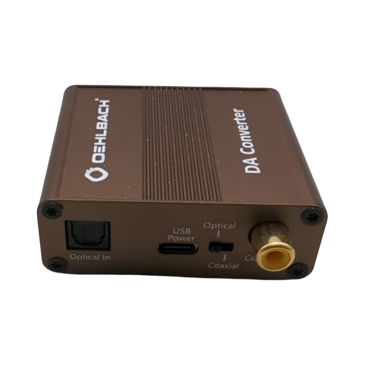 OEHLBACH Digi Bridge Audiowandler Digital Analog Koaxial Optisch R-L Klinke USB-TypC Cirrus Logic Braun
