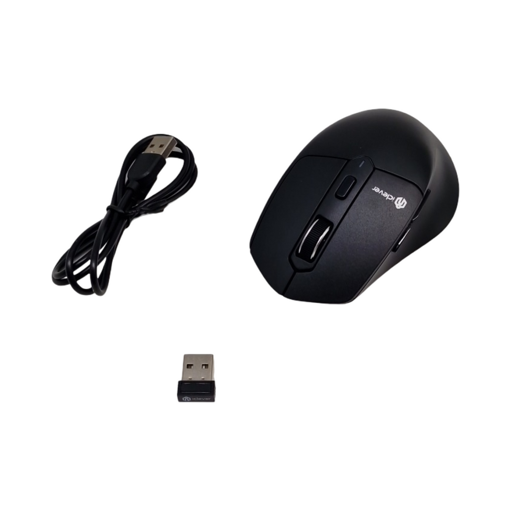 iClever MD360 Bluetooth Maus kabellos für PC Laptop schwarz