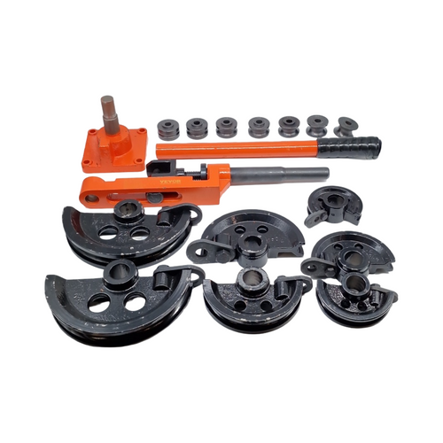 Rohrbiegegerät Manuell 0-180° 7 Matritzen Biegeradius 50-113mm für Kupfer Aluminium Edelstahl Ø10-25mm Ed...