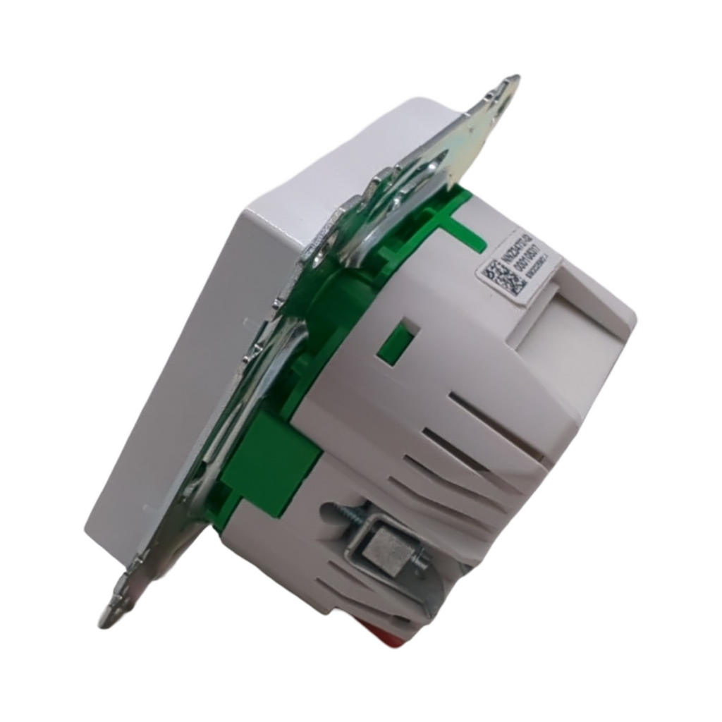 Schneider Electric Merten System M Schuko-Steckdose 16A smart Home Connected über Hub kompatibel mit Matter Alexa Google Apple aktivweiss gl...