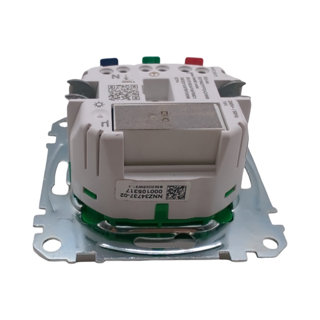 Schneider Electric Merten System M Schuko-Steckdose 16A smart Home Connected über Hub kompatibel mit Matter Alexa Google Apple aktivweiss gl...