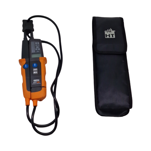 HT Instruments HT10 Spannungsprüfer zweipolig CAT III 1000V CAT IV 600V Akustik Bargraph LCD schwarz orange