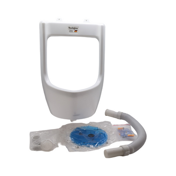 Kunststoff Wandpissoir Set Herren mit Schlauch und Zubehör, Urinalbecken für Garten, Steh WC