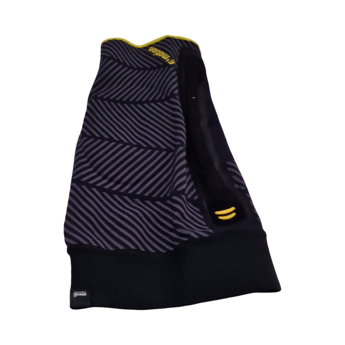 Genumedi E+motion 3.0 Kniebandage sportlich 3D Silikon-Quarz-Pelotte Perfect-Fit Haftband Größe IV