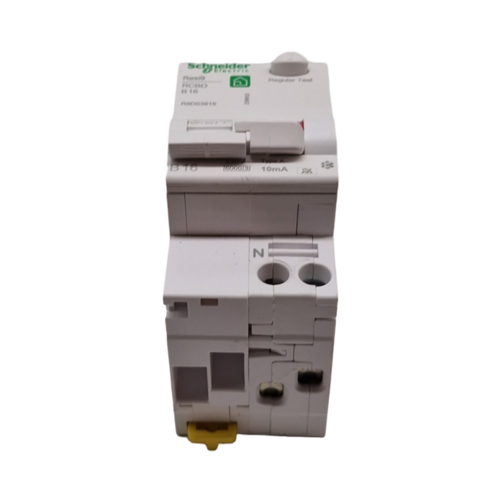 Schneider Electric Resi9 FI-Leitungsschutzschalter 1-polig+N 16A B-Charakteristik 10mA Typ A 6kA