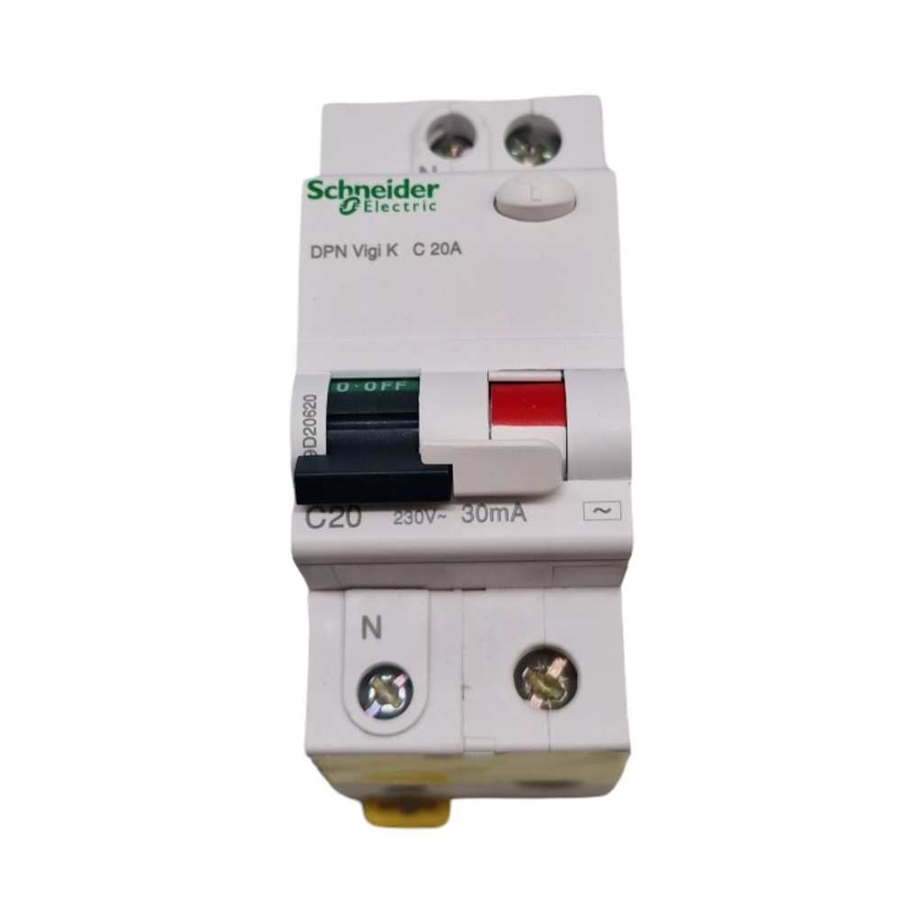 Schneider Acti9 A9D20620 Fehlerstromschutzschalter 1P+N 30mA 20A Typ AC DPN Vigi K 6kA