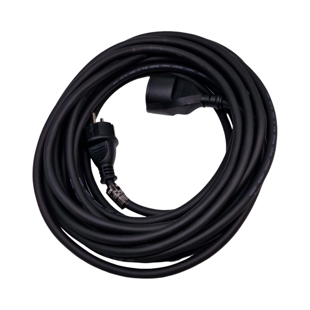 Perel H05RR-F 3G2.5 Verlängerungskabel 10m 16A 230V 3680W Typ E/F IP44 Gummi Schwarz