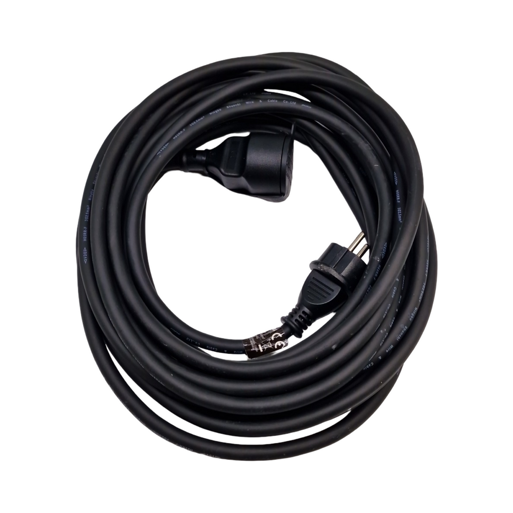 Perel H05RR-F 3G2.5 Verlängerungskabel 10m 16A 230V 3680W Typ E/F IP44 Gummi Schwarz