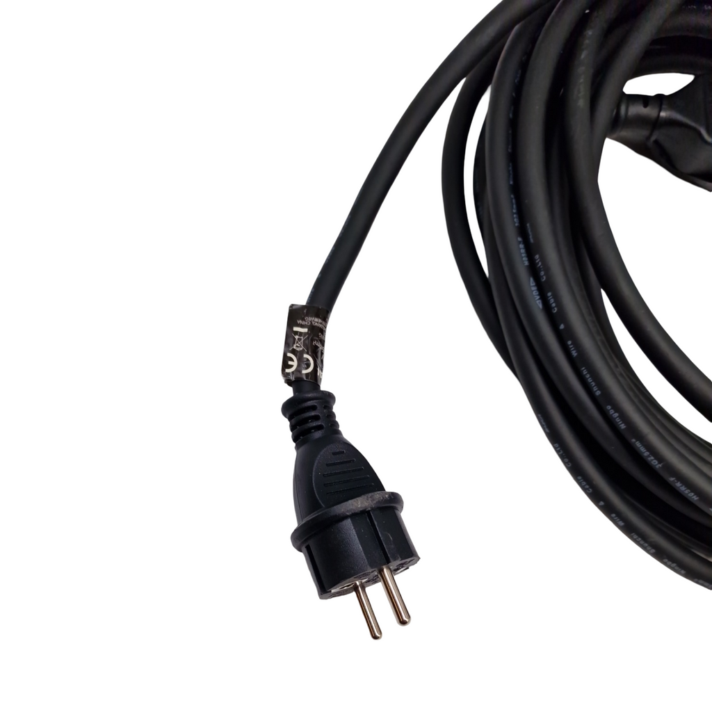 Perel H05RR-F 3G2.5 Verlängerungskabel 10m 16A 230V 3680W Typ E/F IP44 Gummi Schwarz