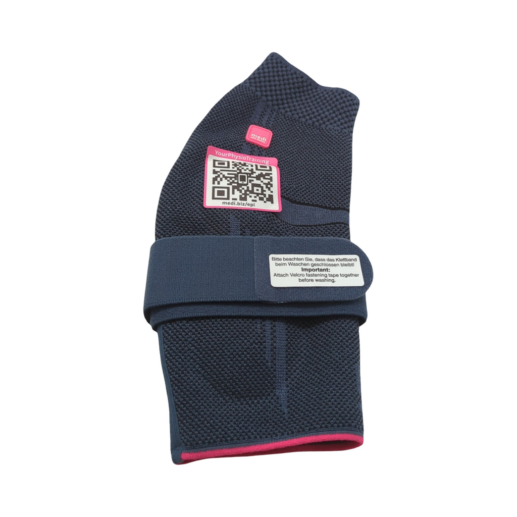 Epicomed Ellenbogenbandage Unisex silber Kompressionsbandage Größe IV