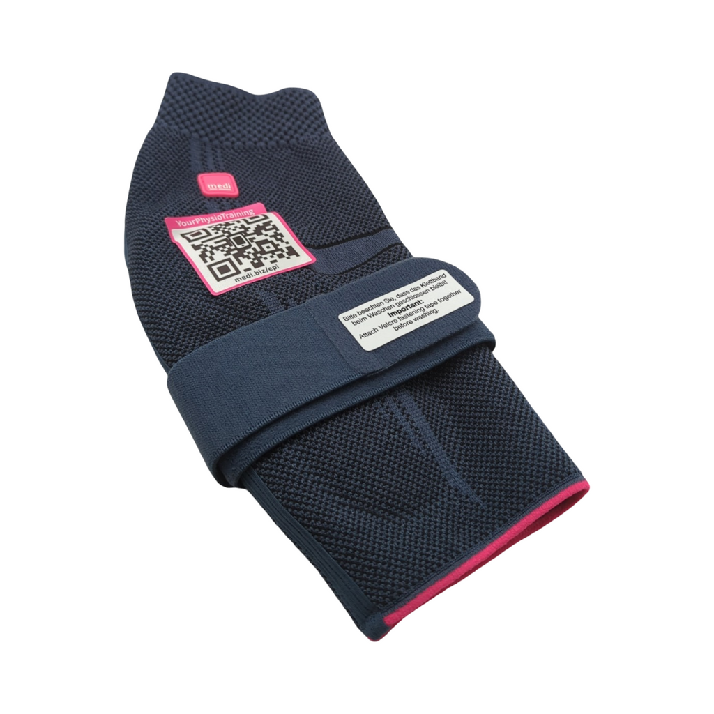 Epicomed Ellenbogenbandage Unisex silber Kompressionsbandage Größe IV