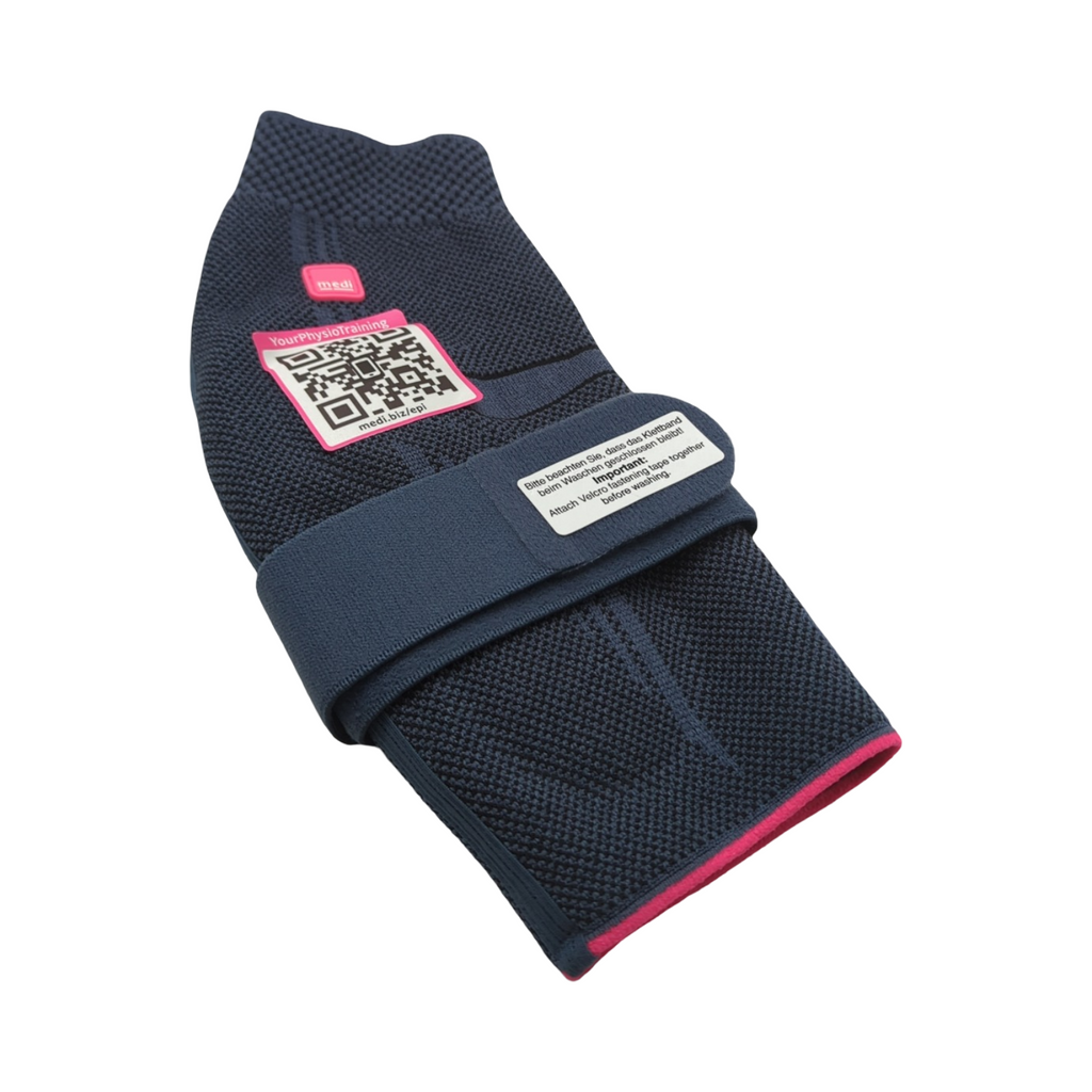 Epicomed Ellenbogenbandage Unisex silber Kompressionsbandage Größe IV