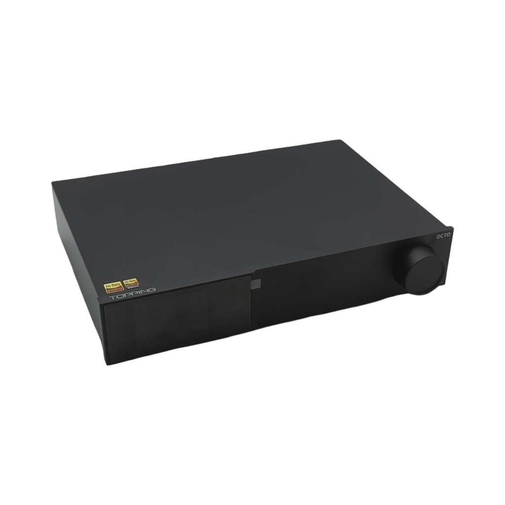 Topping D70 PRO OCTO HiFi DAC Bluetooth 5.1 LDAC RCA XLR Ausgang Fernbedienung Schwarz