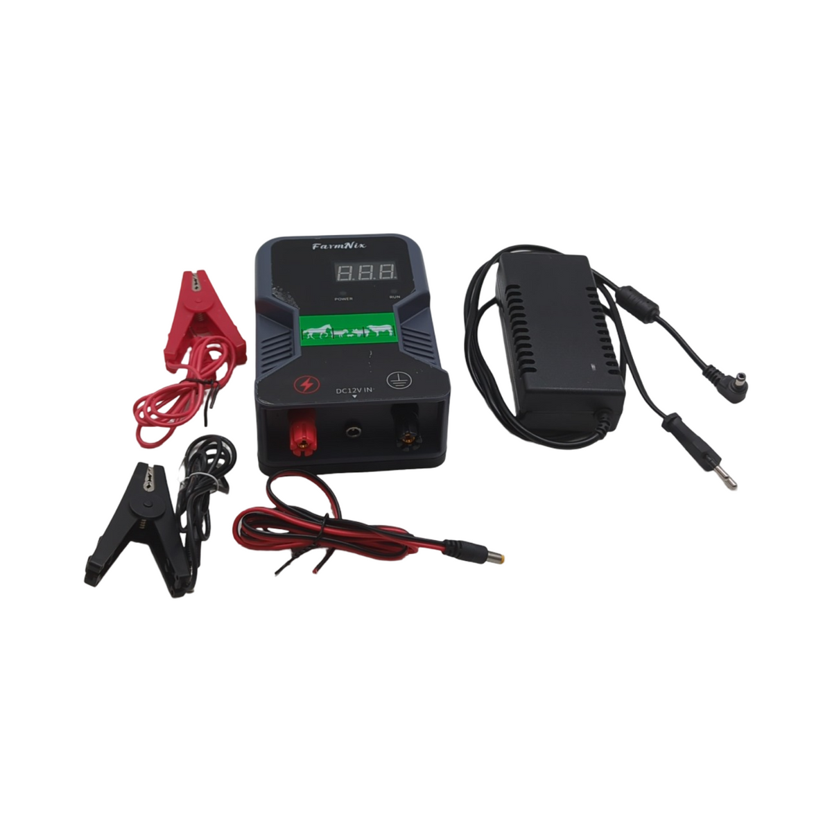 Weidezaungerät 12V 230V Elektrozaun LED Anzeige wasserdicht 15km Reichweite