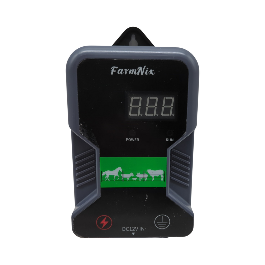 Weidezaungerät 12V 230V Elektrozaun LED Anzeige wasserdicht 15km Reichweite