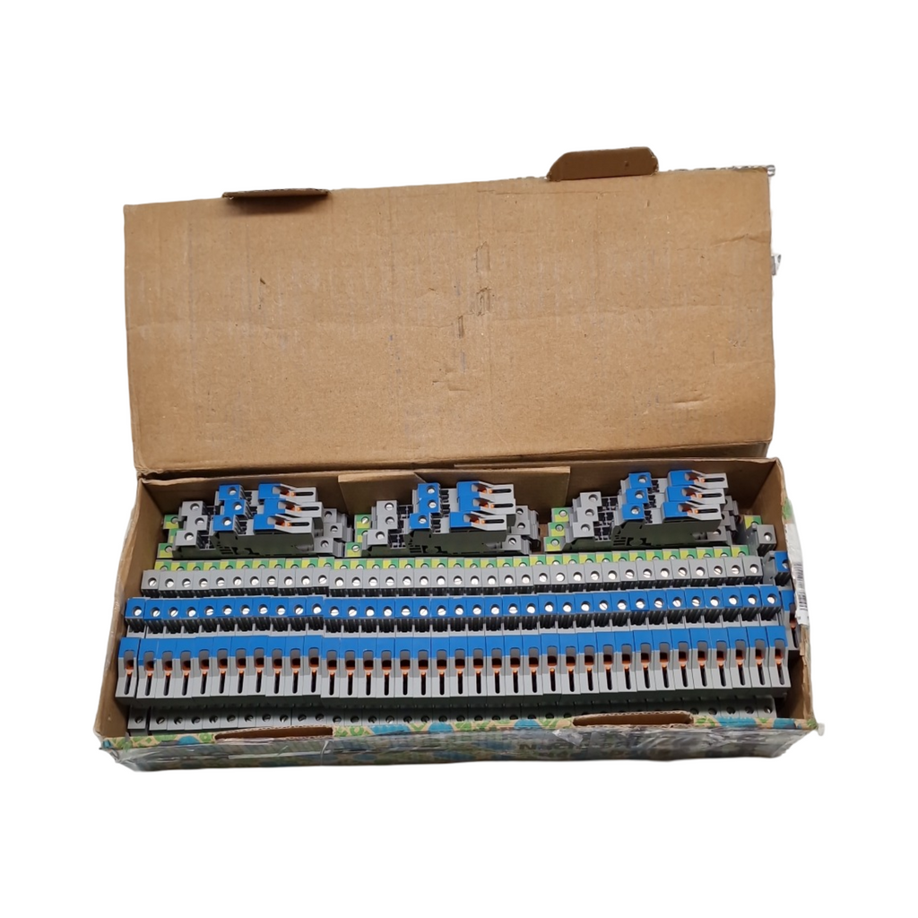 Phoenix Contact UTI 6-PE/L/NT Schutzleiterklemme Schraubanschluss 4 Anschlüsse 6mm² AWG 24-8 46 Stück