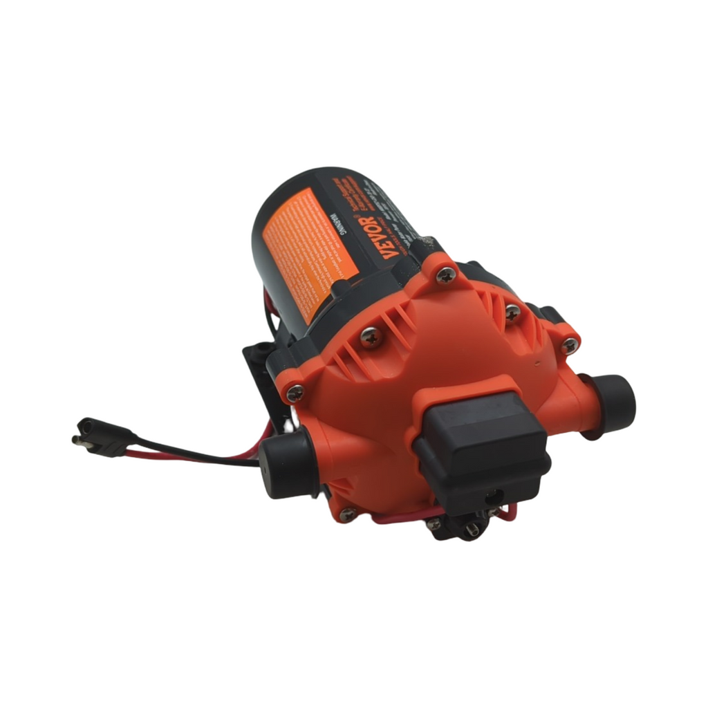 VEVOR 12V Membranpumpe DC Wasserpumpe 18,93 L/min 5-Kammer mit Druckschalter 40–100 PSI einstellbar 1/2 Zoll MNPT