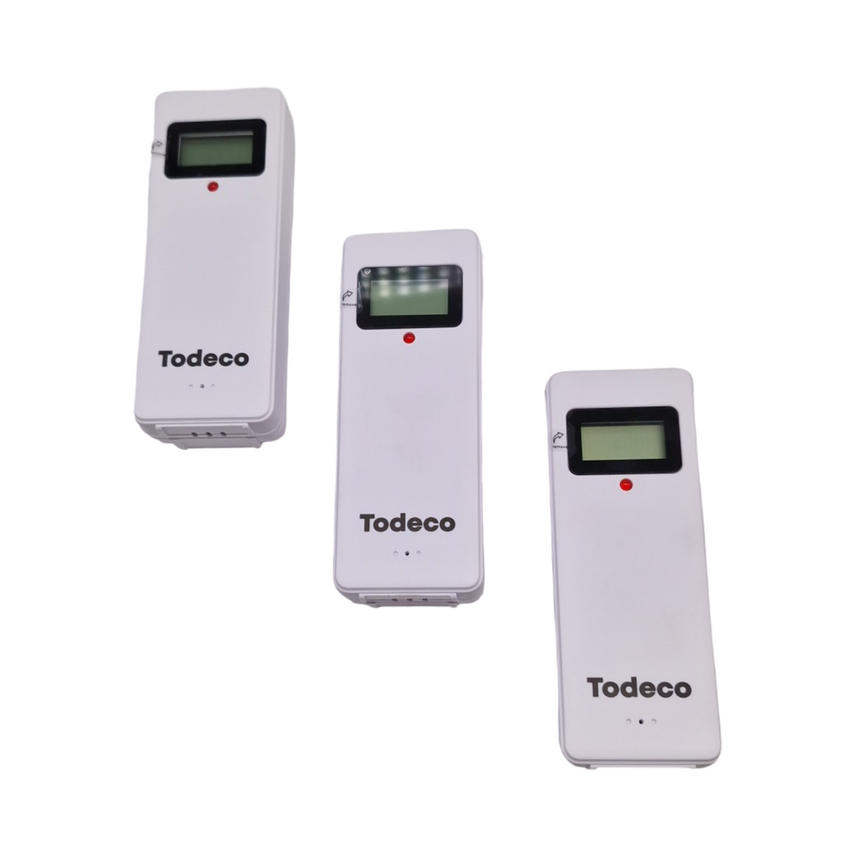 Todeco Wetterstation Funk mit 3 Außensensoren Thermometer digital LCD RCC Barometer Hygrometer e