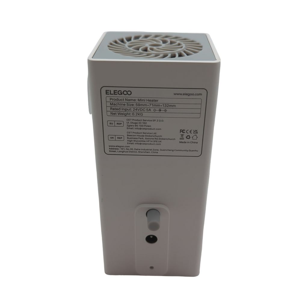 ELEGOO Mini Radiateur Intelligent Heizgerät für 3D Drucker mit Luftfilter und Temperaturkontrolle