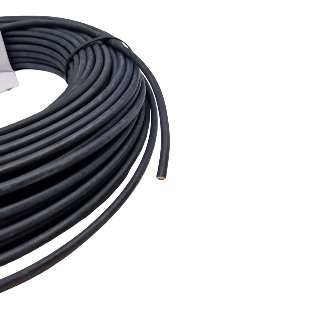 PowerWerk Solarkabel 6mm² Schwarz UV-beständig flexibel Photovoltaik PV Anschlusskabel 50m L