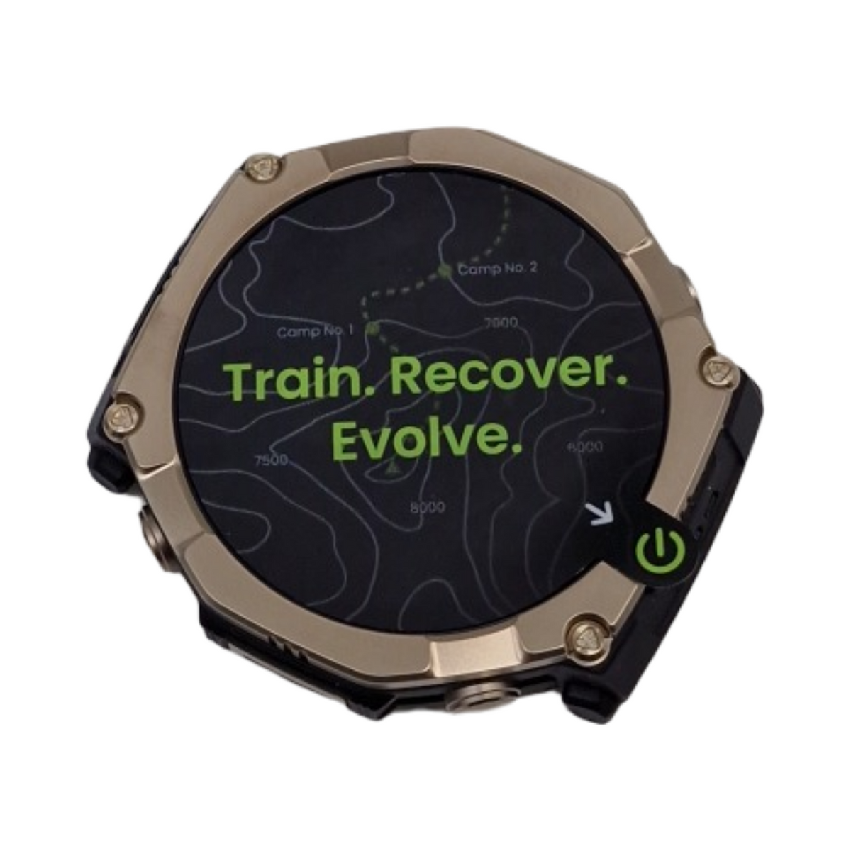 Amazfit T-Rex Ultra 2 Outdoor Smartwatch Dualband-GPS Titangehäuse Saphir AMOLED Display Taschenlampe Universalgröße