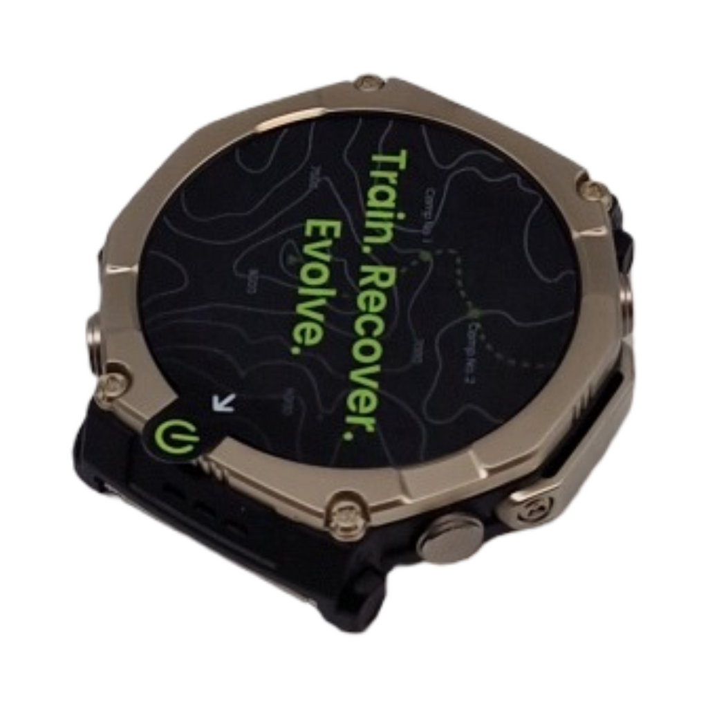 Amazfit T-Rex Ultra 2 Outdoor Smartwatch Dualband-GPS Titangehäuse Saphir AMOLED Display Taschenlampe Universalgröße