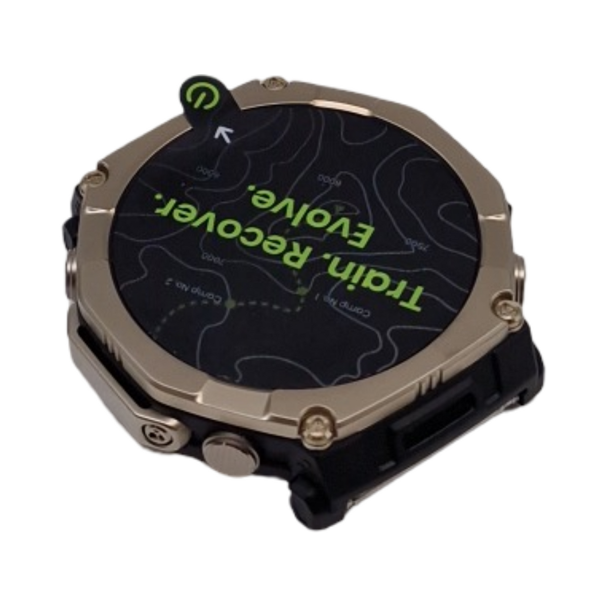 Amazfit T-Rex Ultra 2 Outdoor Smartwatch Dualband-GPS Titangehäuse Saphir AMOLED Display Taschenlampe Universalgröße