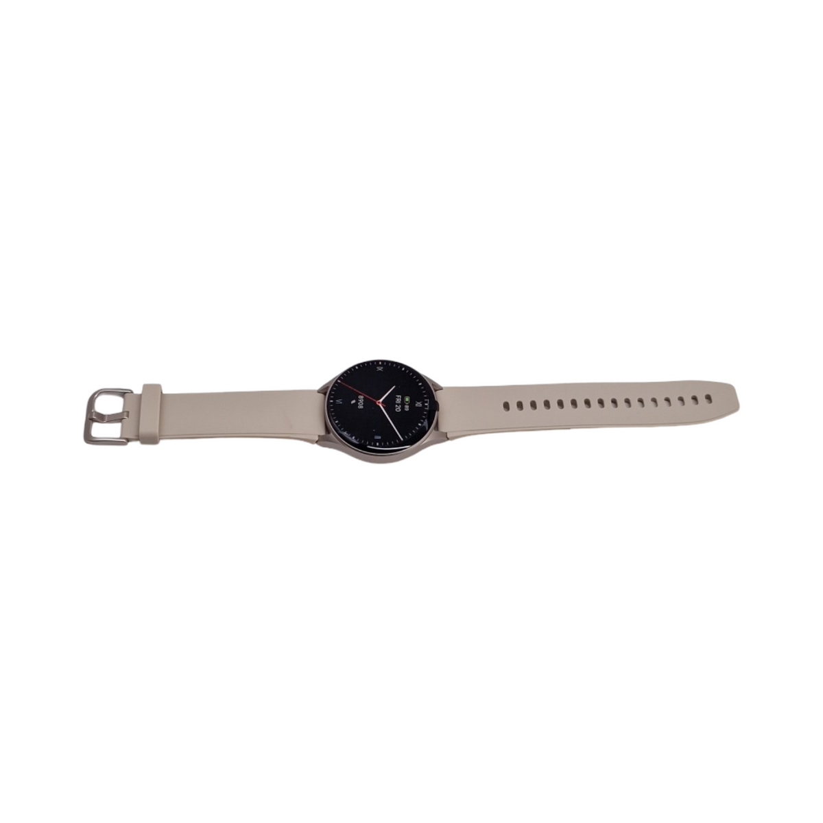Hama 8900 Smartwatch GPS wasserdicht IP68 Telefonfunktion Silikonarmband cremefarben
