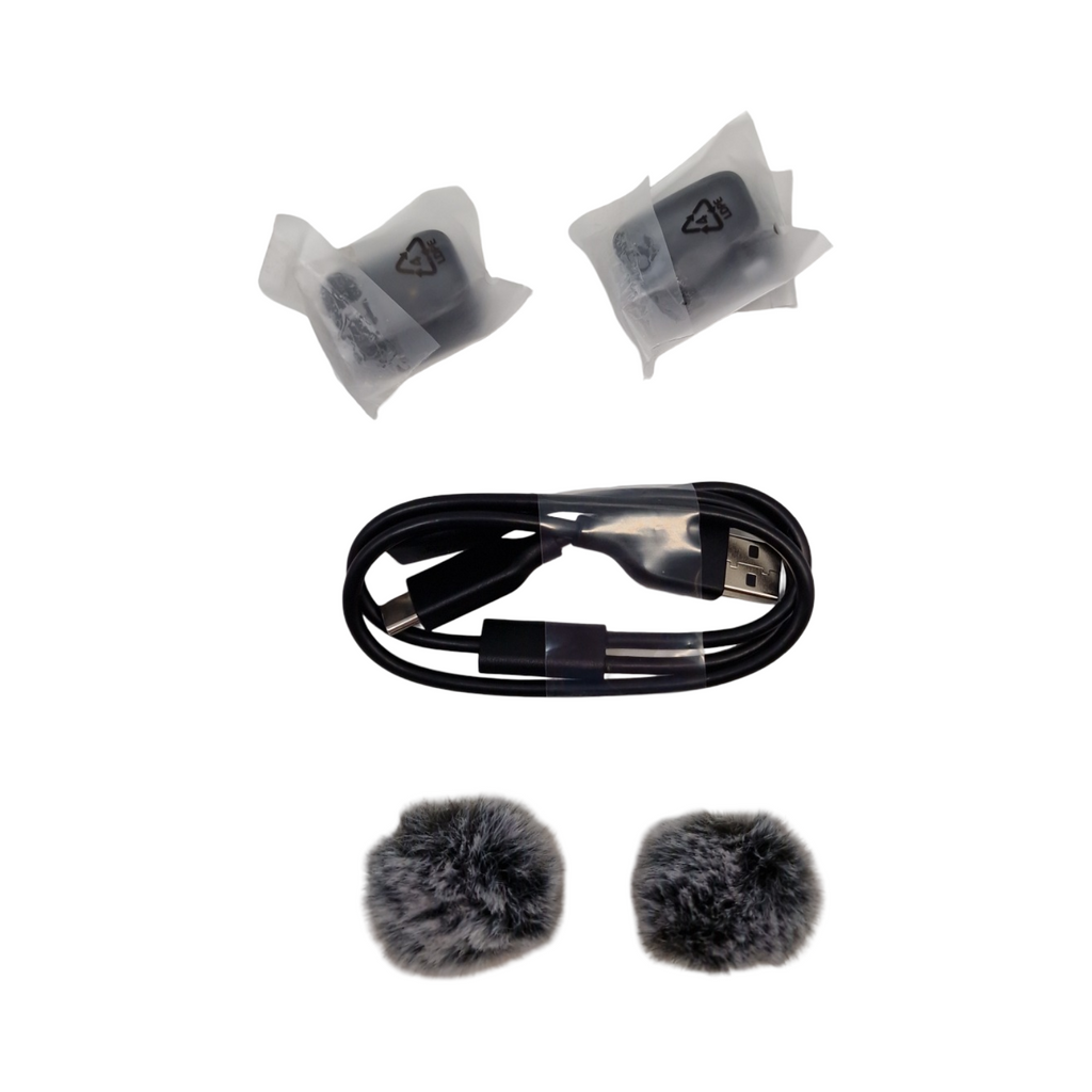 DJI Mic Mini Ansteckmikrofon drahtloses Lavalier-Mikrofon 2 Sender 1 Empfänger Plug-and-Play für iPhone Android PC Tablet