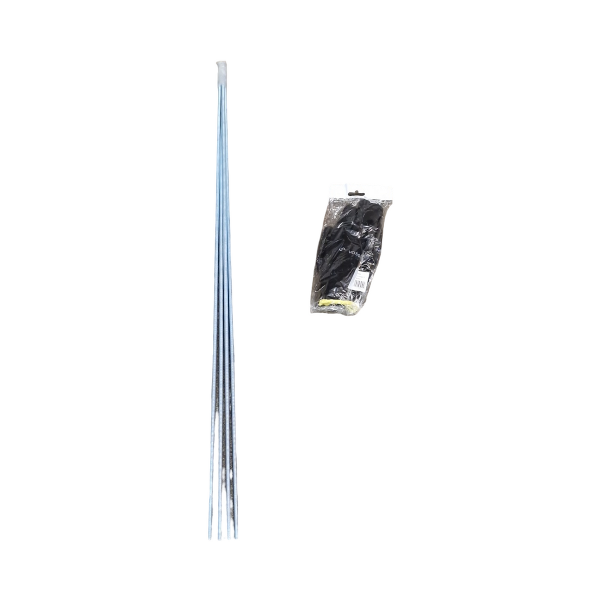 vasalat Gewindestange M8 1000mm Set verzinkt Festigkeitsklasse 8.8 DIN 976 Metallstange