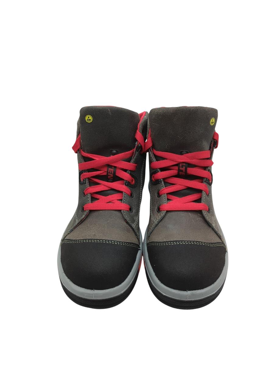 ELTEN VINTAGE Pirate Mid Sicherheitsschuhe Herren Leder ESD S3 Grau Schwarz Größe 43