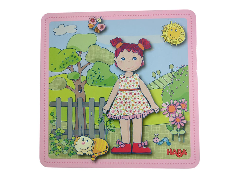 HABA Spielset Magnetpuppe Lilly Puppe zum Anziehen