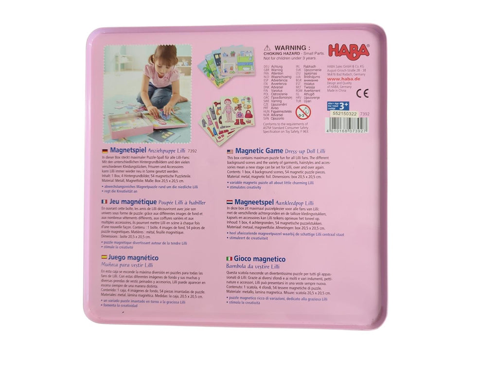 HABA Spielset Magnetpuppe Lilly Puppe zum Anziehen