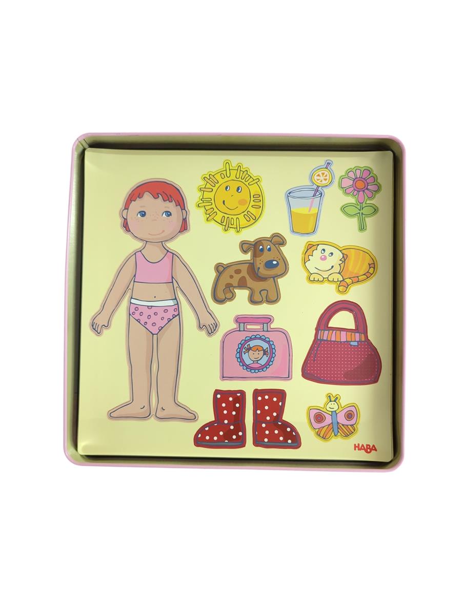 HABA Spielset Magnetpuppe Lilly Puppe zum Anziehen