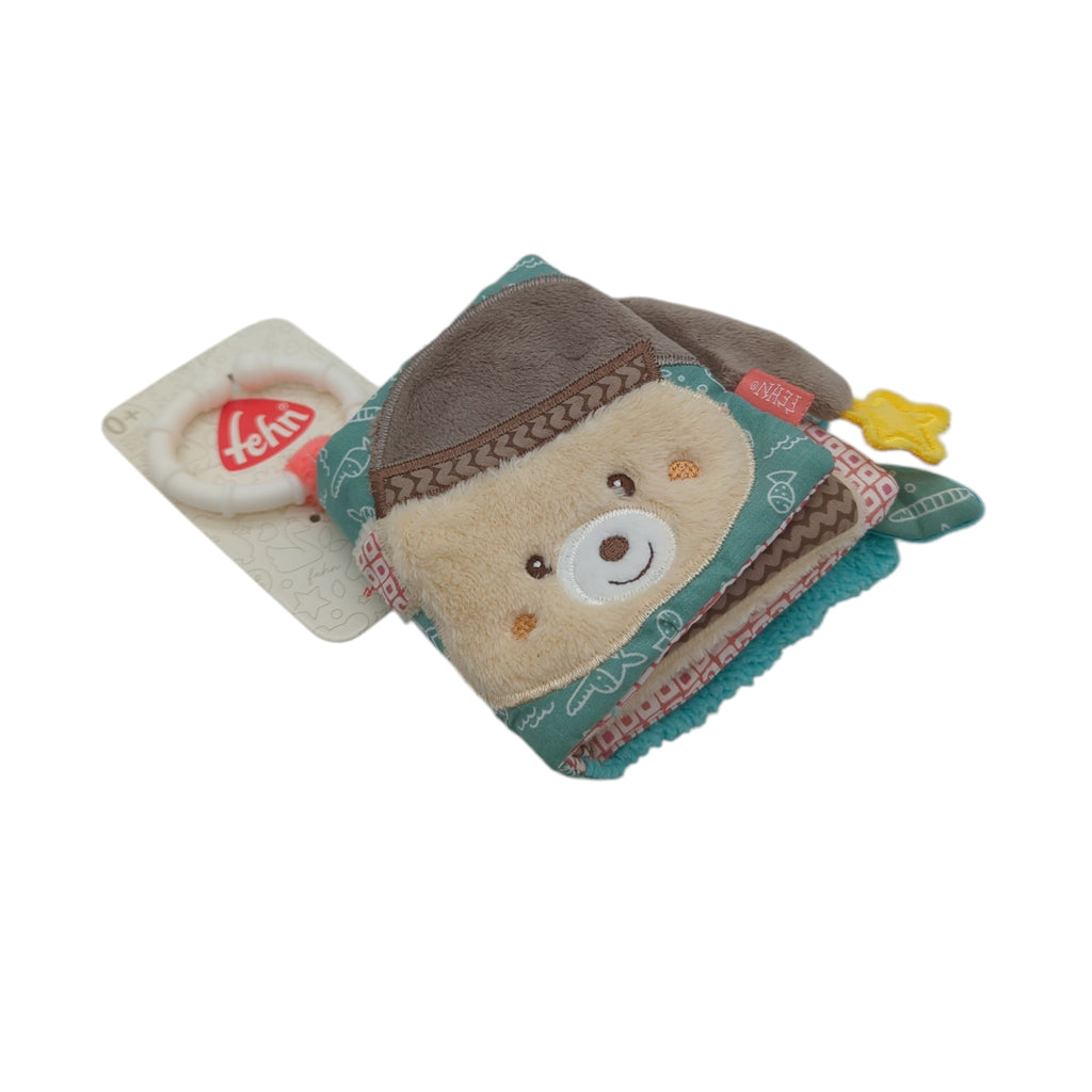 Fehn Soft Bilderbuch Bruno Stoffbuch Baby Fühlbuch Tiere zum Aufhängen