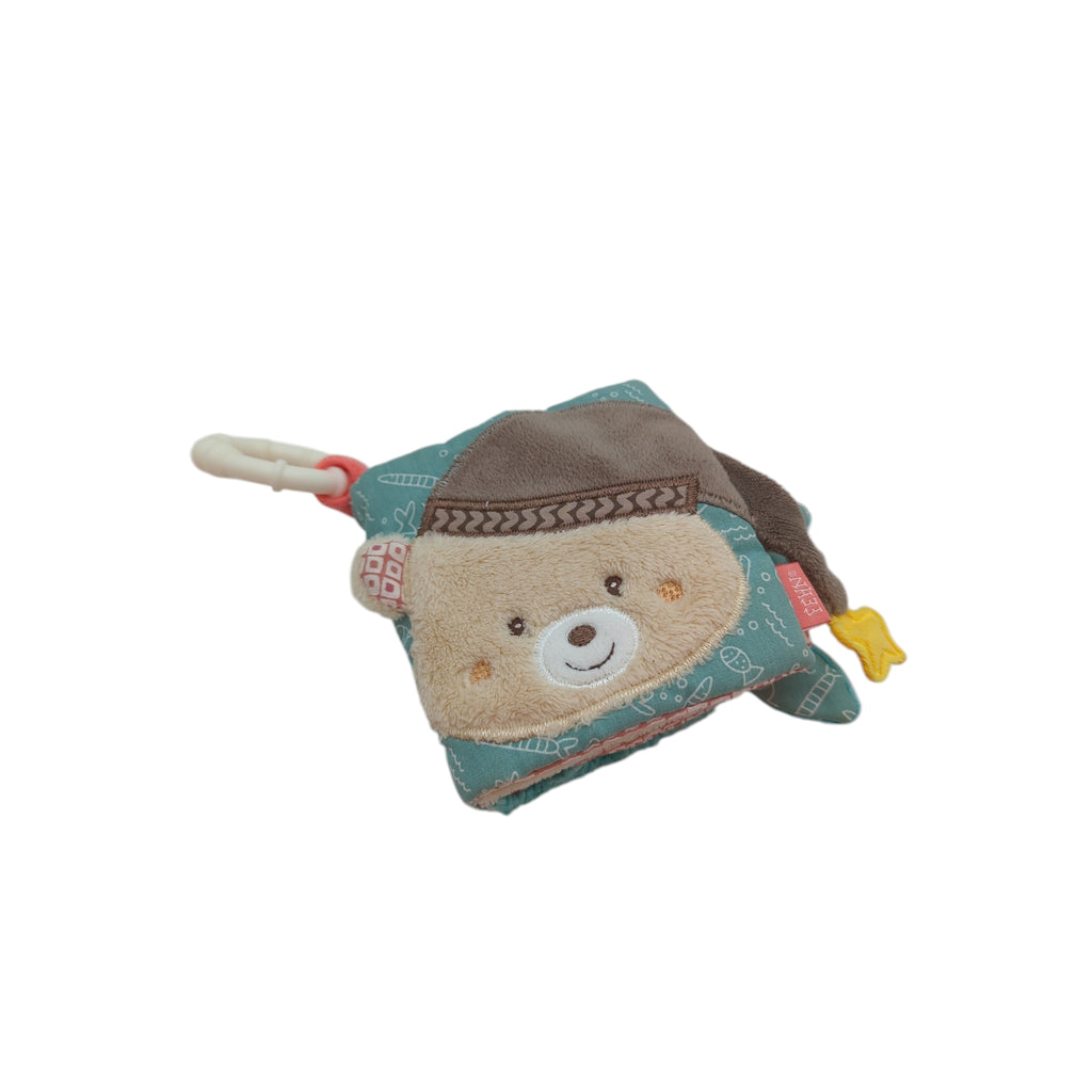 Fehn Soft Bilderbuch Bruno Stoffbuch Baby Fühlbuch Tiere zum Aufhängen