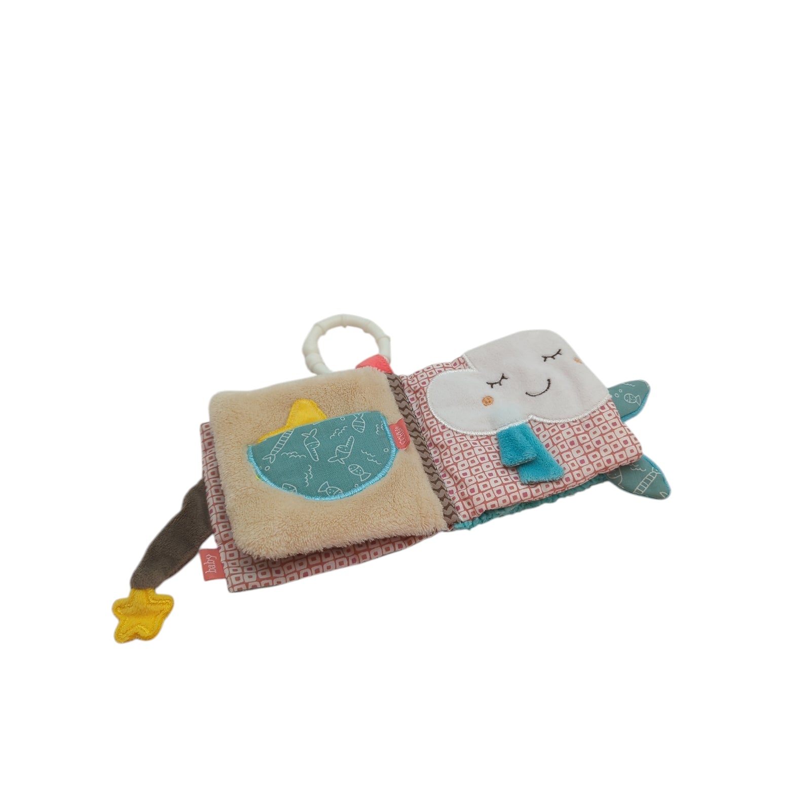 Fehn Soft Bilderbuch Bruno Stoffbuch Baby Fühlbuch Tiere zum Aufhängen