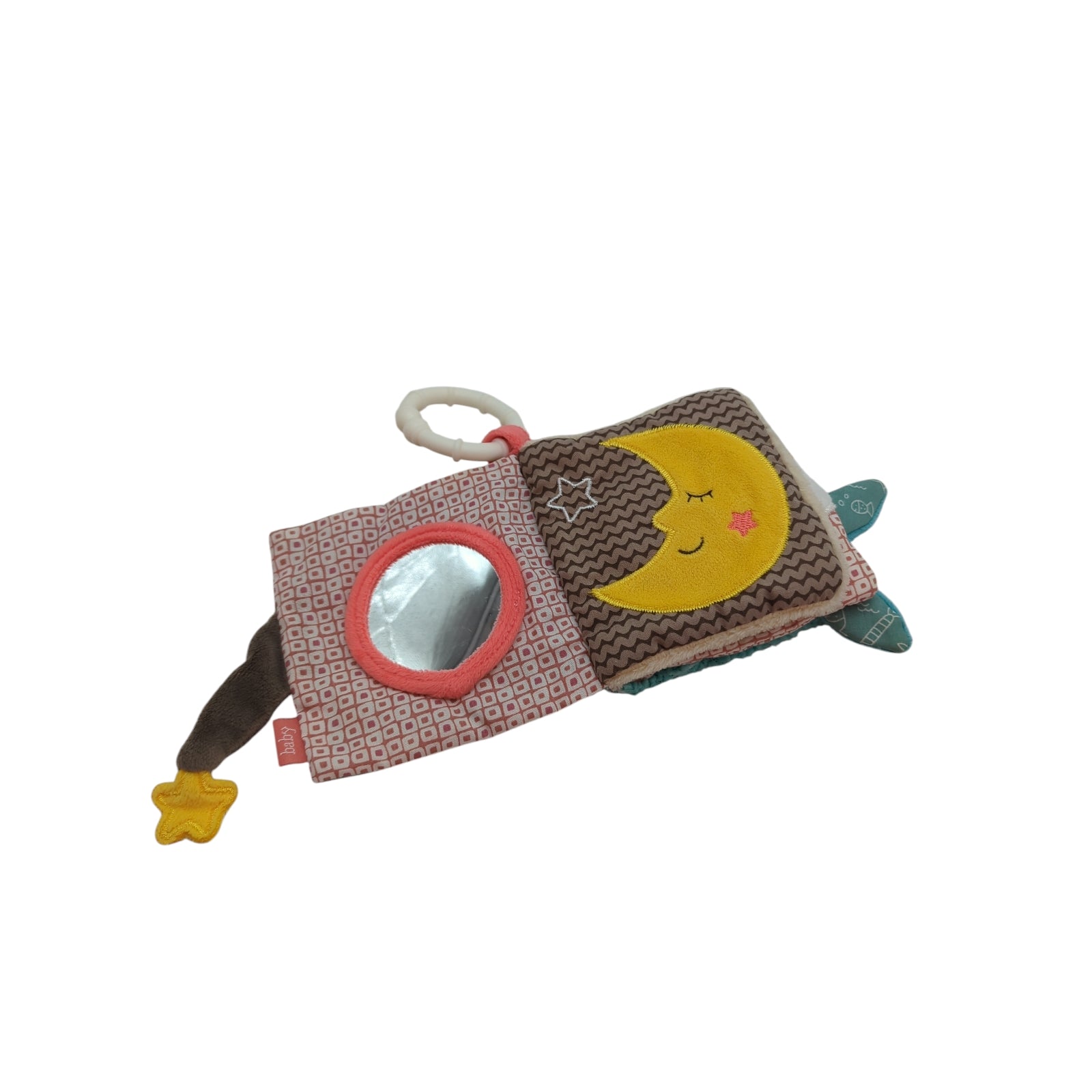 Fehn Soft Bilderbuch Bruno Stoffbuch Baby Fühlbuch Tiere zum Aufhängen