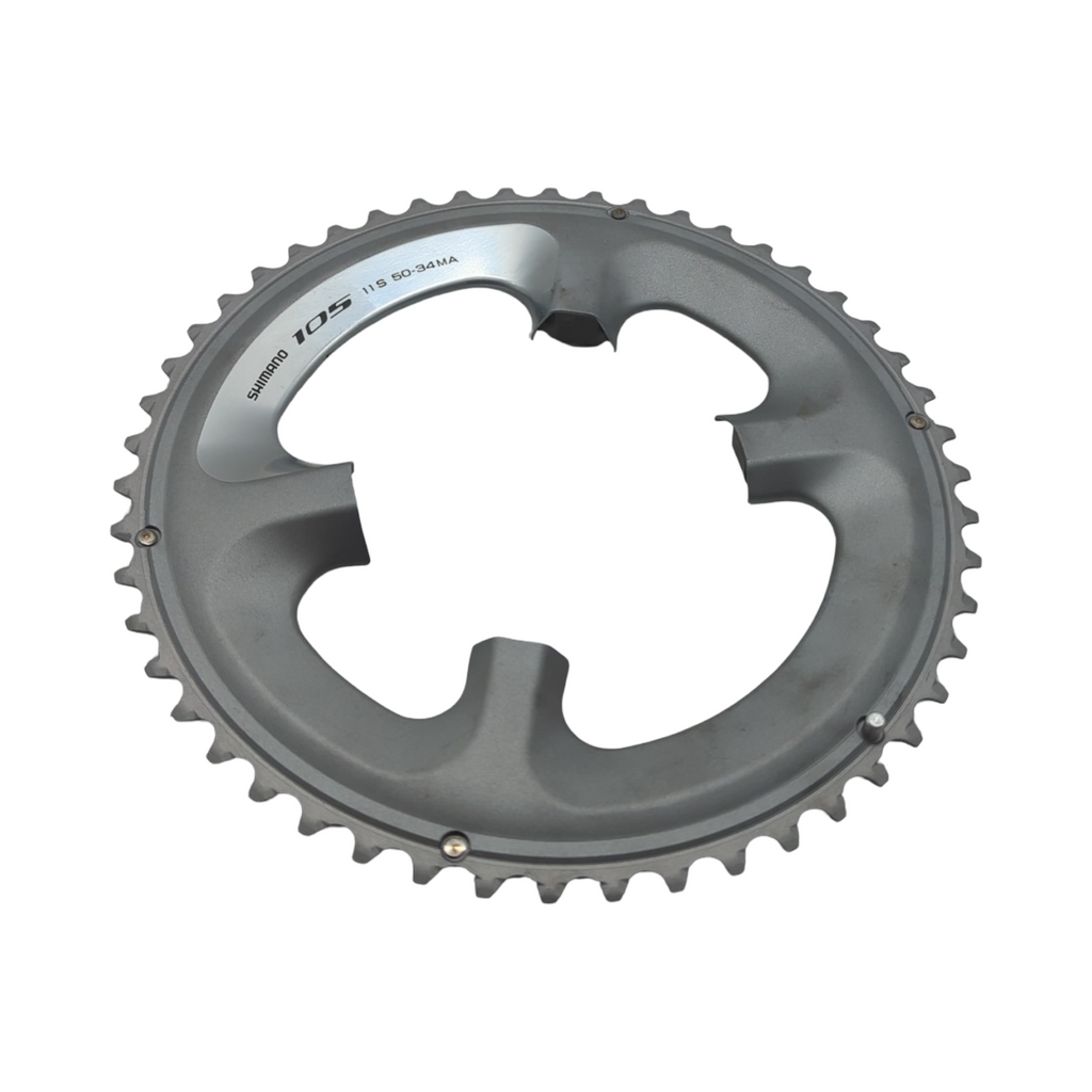 Plato 50D-MA 105-FC-5800 Plata Kettenblatt Silber 50-34T